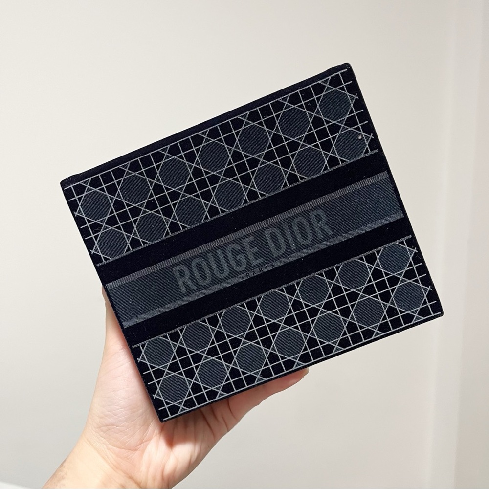 Rouge Dior Beauty Velvet Organizer Vanity Case / Jewelry Storage Box • Small
